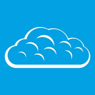 Kış bulut simgesi beyaz