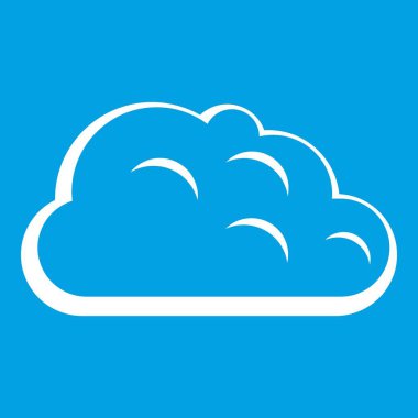 Fırtına bulutu simgesi beyaz