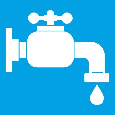 Su dokunun simgesi beyaz