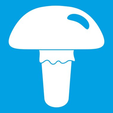 Zehirli mantar simgesi beyaz