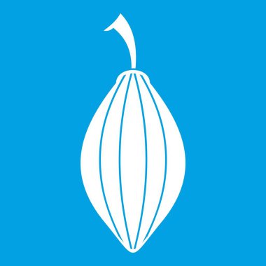 Siyah kakule pod simgesi beyaz