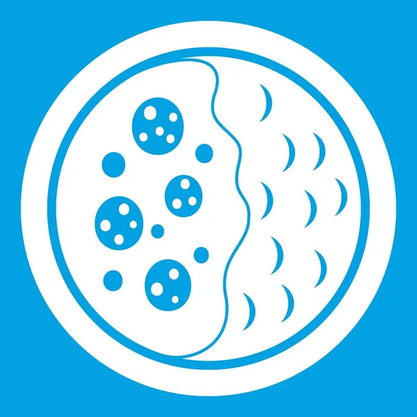 Asya çorba simgesi beyaz