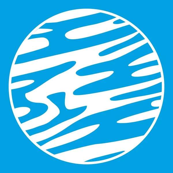 Uzak gezegen simgesi beyaz