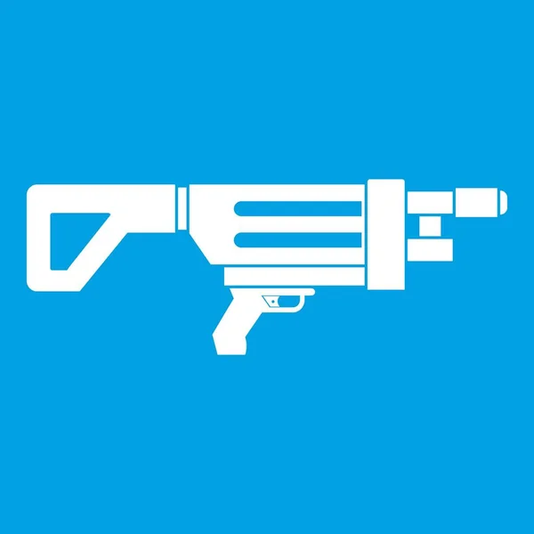 Spiel gun icon white — Stockvektor