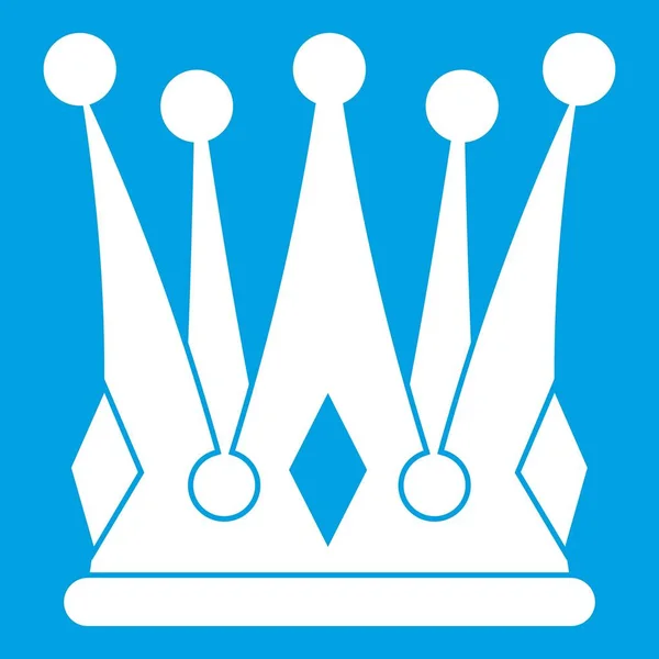 Királyi korona ikonra fehér — Stock Vector