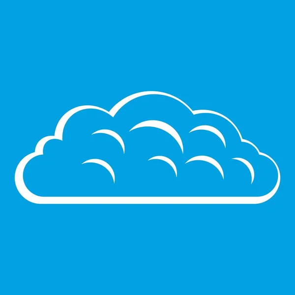 Herfst wolk pictogram wit — Stockvector