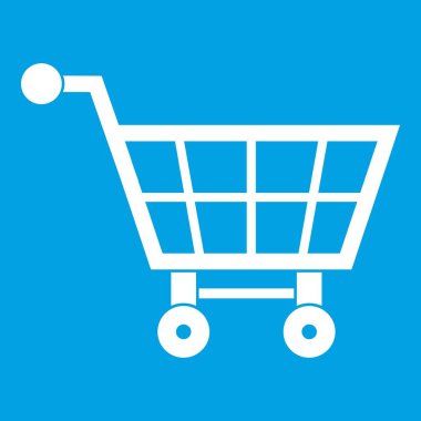 Alışveriş sepeti simgesi Beyaz