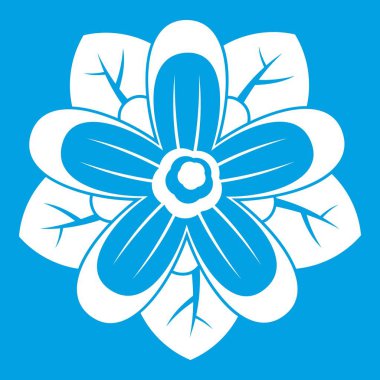 Çiçek simgesi beyaz