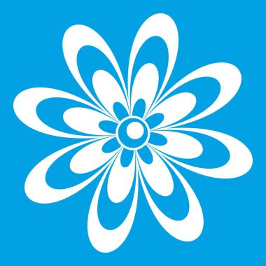 Çiçek simgesi beyaz