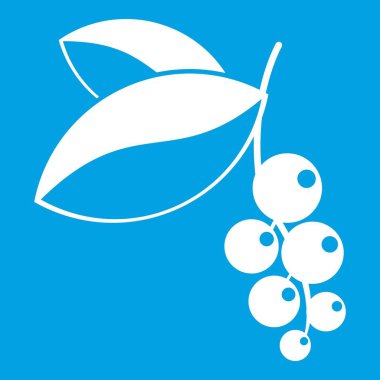 Frenk üzümü çilek beyaz simge