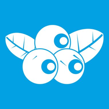 Yaban mersini simgesi beyaz