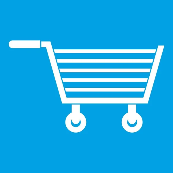 Online-Shopping-Symbol weiß — Stockvektor