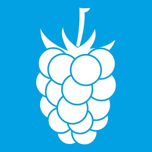 Blackberry icona di frutta bianca — Vettoriale Stock