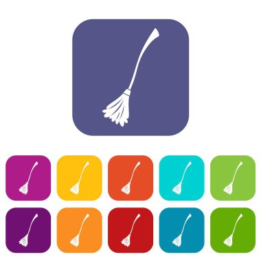 Icons set cadılar süpürge