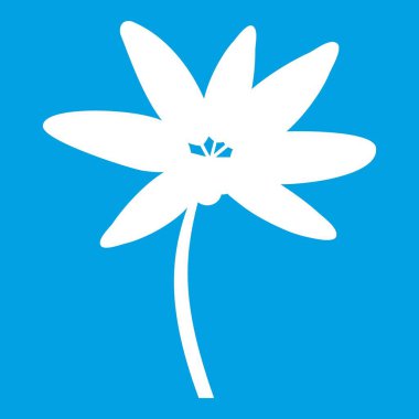 Tropikal palmiye ağacı simgesi beyaz