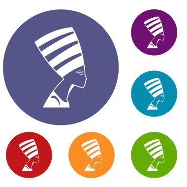 Mısır kraliçesi Icons set Başkanı