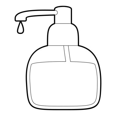 Sıvı sabun simgesi anahat