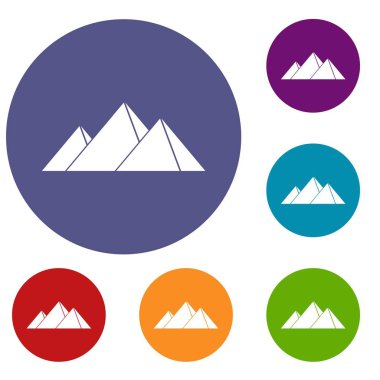 Giza Icons set piramitleri