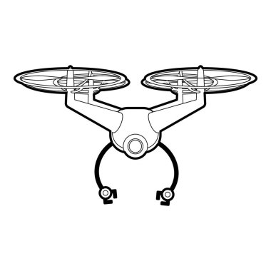 Uçan robot simgesi anahat