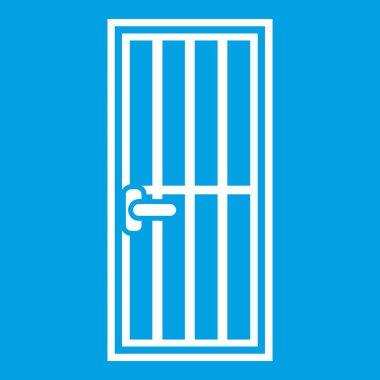 Çelik kapı simgesi beyaz