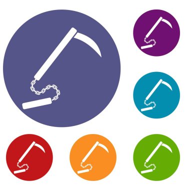 Kusarigama Icons set