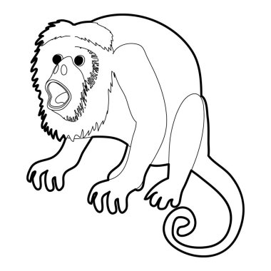 Sürpriz maymun simgesi anahat