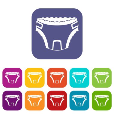 Bebek bezi Icons set
