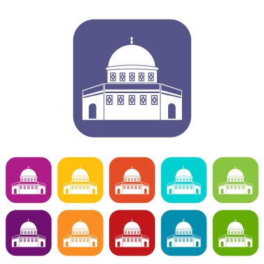 Temple Mount simgelerindeki kaya kubbe ayarla