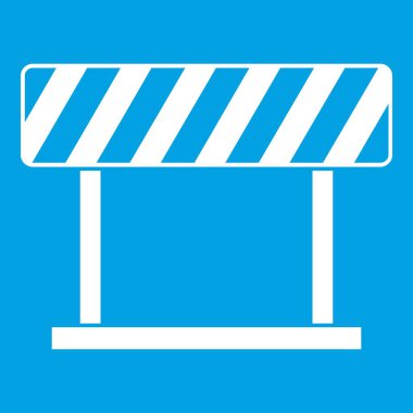 Trafik yasağı işareti simgesi beyaz