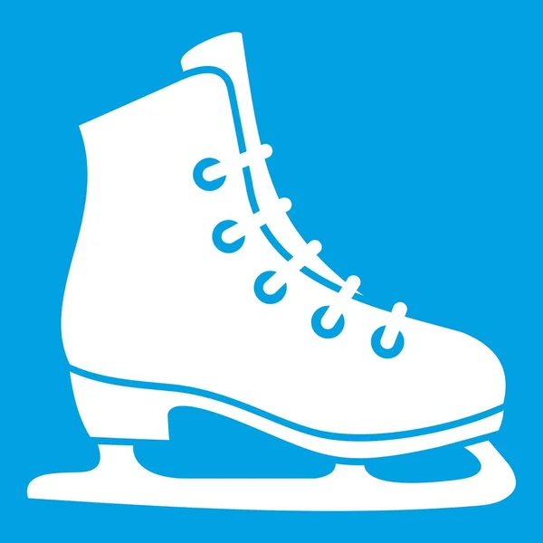 Ícone de patins branco —  Vetores de Stock
