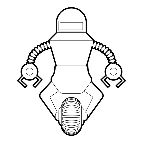 Робот-охранник — стоковый вектор