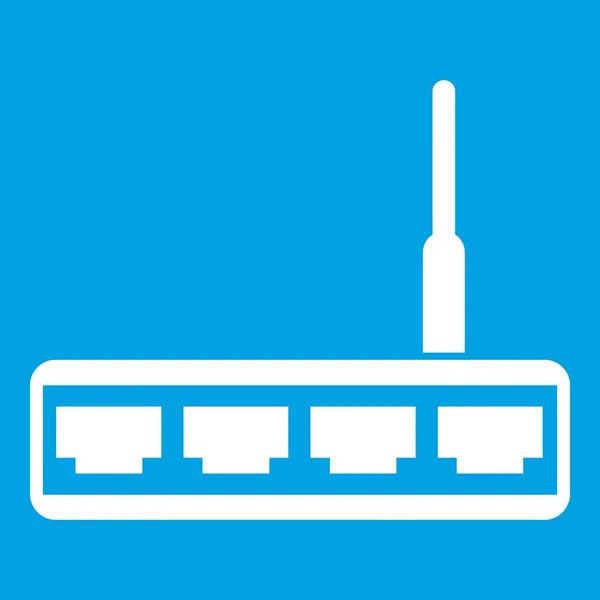 Pictogram Router wit — Stockvector
