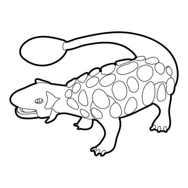 Scolosaurus icon outline — Stock Vector