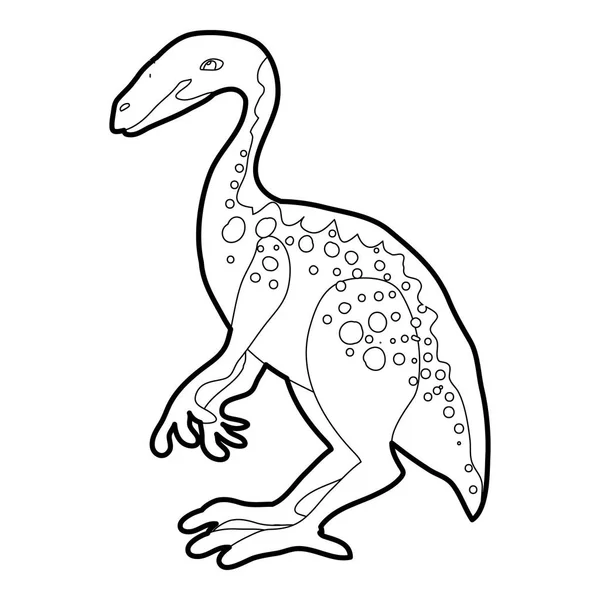 Young dinosaur icon outline — Stock Vector