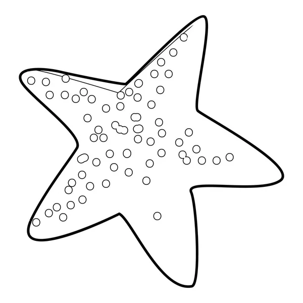 Schema icona stella marina — Vettoriale Stock