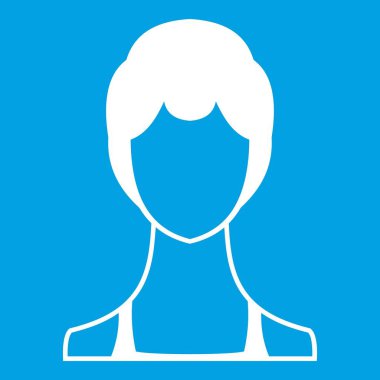 Kadın simgesi beyaz