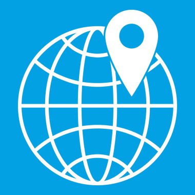 PIN simgesi beyaz küre