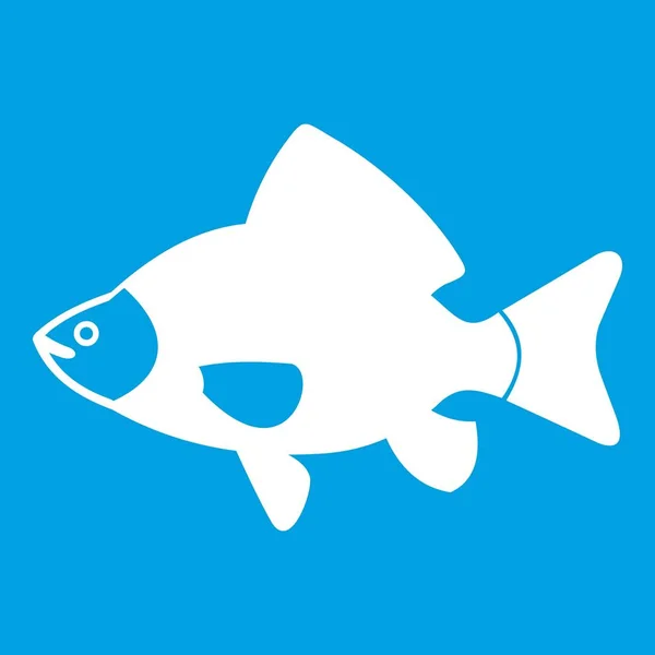 Fisch-Symbol weiß — Stockvektor