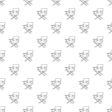 Film yönetmen sandalye tasarlamak vektör sorunsuz