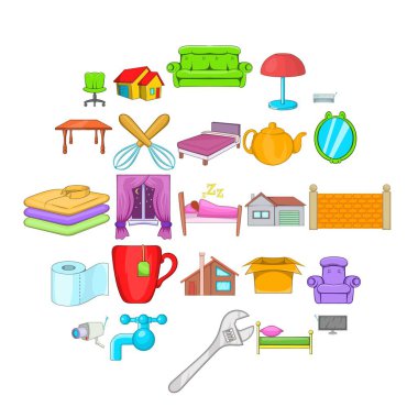 Rahat Icons set, karikatür tarzı