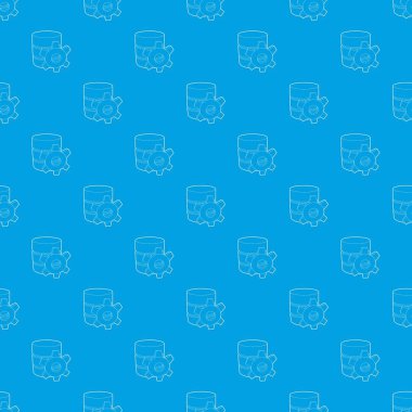 Çalışma veritabanı desen vektör kesintisiz mavi