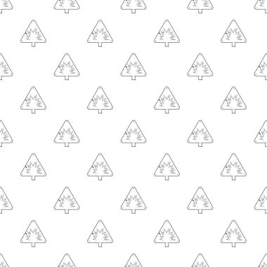 Tehlike işareti vektör Dikişsiz desen