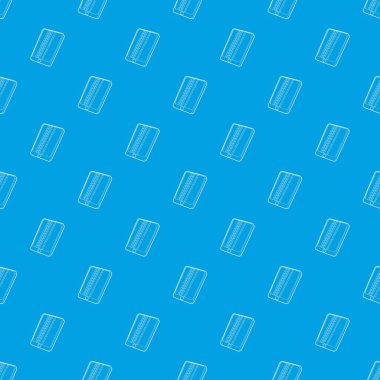 Gadget'ı matris ekran deffect desen vektör kesintisiz mavi