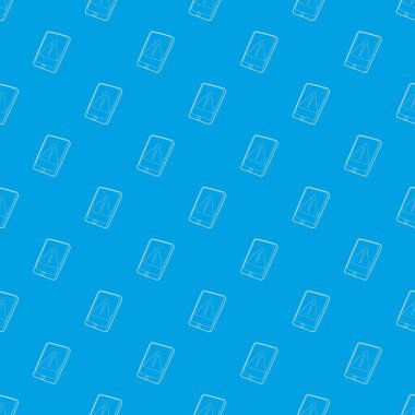 Gadget'ı birincil dikkat desen vektör kesintisiz mavi