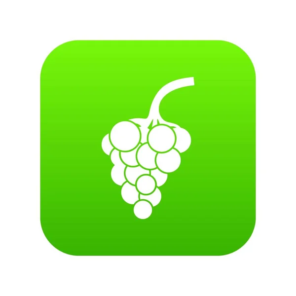 Ícone de ramo de uva verde digital — Vetor de Stock