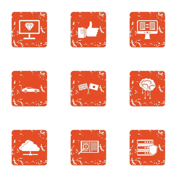 Bilgi iletim simgeler kümesi, grunge tarzı