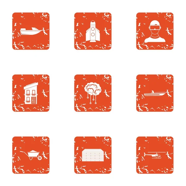 Müstakil Ev simgeler kümesi, grunge tarzı