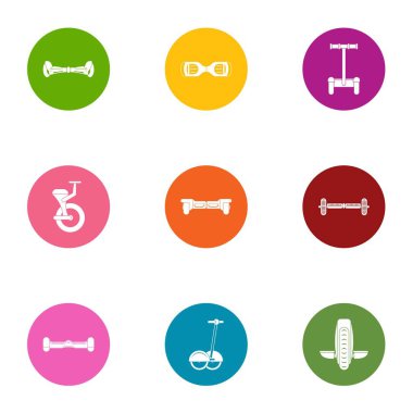 Icons set binme, düz stil