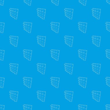 Stüdyo yalıtım desen vektör kesintisiz mavi