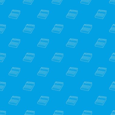 Ekolayzer desen vektör kesintisiz mavi